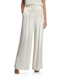 Veronica Beard Noel Pleated Wide-Leg Pants at Neiman Marcus